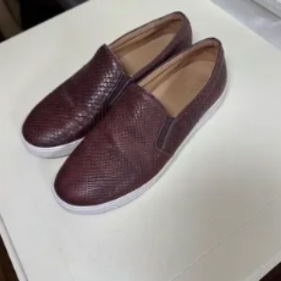 Vionic Burgundy Textured Casual Slip-Ons - Picture 5 of 5
